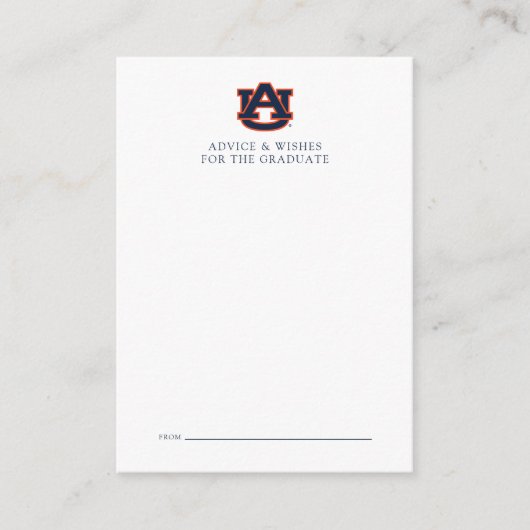Auburn University Abschluss | Auburn Tigers Mitteilungskarte (Vorderseite)