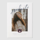 Auburn University Abschluss | Auburn Tigers Pergament Einladungen (Vorderseite)