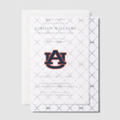 Auburn University Abschluss | Auburn Tigers Pergament Einladungen (Versetzt (Einladung))