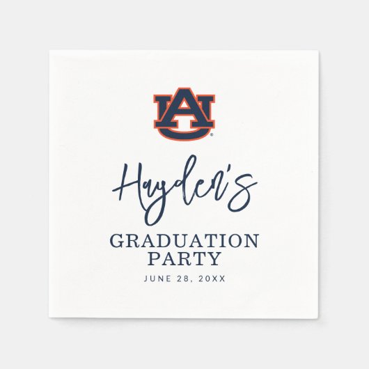Auburn University Abschluss | Auburn Tigers Serviette (Vorderseite)