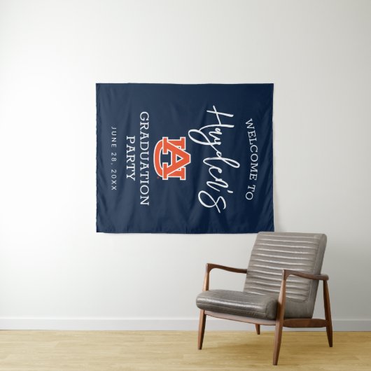Auburn University Abschluss - Auburn Tigers Wandteppich (Beispiel (Horizontal))