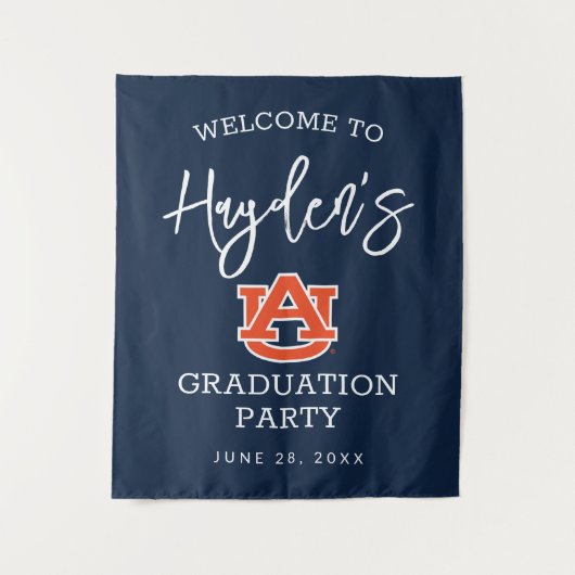 Auburn University Abschluss - Auburn Tigers Wandteppich (Vorderseite)