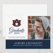Auburn University | ABSCHLUSS Einladung (Vorne/Hinten)