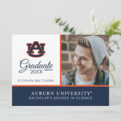 Auburn University | ABSCHLUSS Einladung (Stehend Vorderseite)