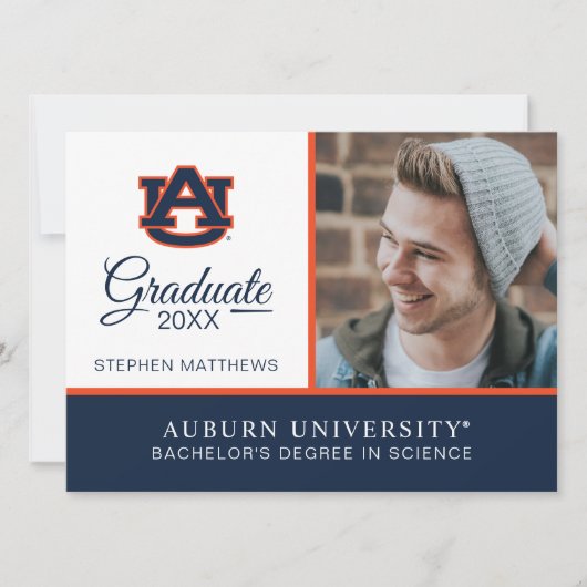 Auburn University | ABSCHLUSS Einladung (Vorderseite)