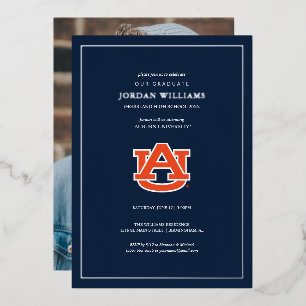 Auburn University Abschlussfeier – Auburn Tigers Folieneinladung