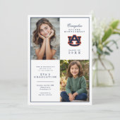 Auburn University Abschlussfeier Einladung (Stehend Vorderseite)