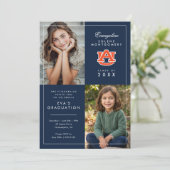 Auburn University Abschlussfeier Einladung (Stehend Vorderseite)