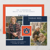 Auburn University Abschlussfeier Einladung (Vorne/Hinten)