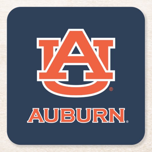 Auburn University | AU Auburn Rechteckiger Pappuntersetzer (Vorderseite)