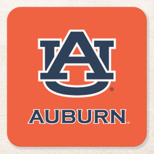Auburn University   AU Auburn Rechteckiger Pappuntersetzer
