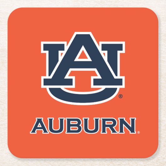 Auburn University | AU Auburn Rechteckiger Pappuntersetzer (Vorderseite)