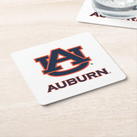 Auburn University | AU Auburn Rechteckiger Pappuntersetzer (angewinkelt)