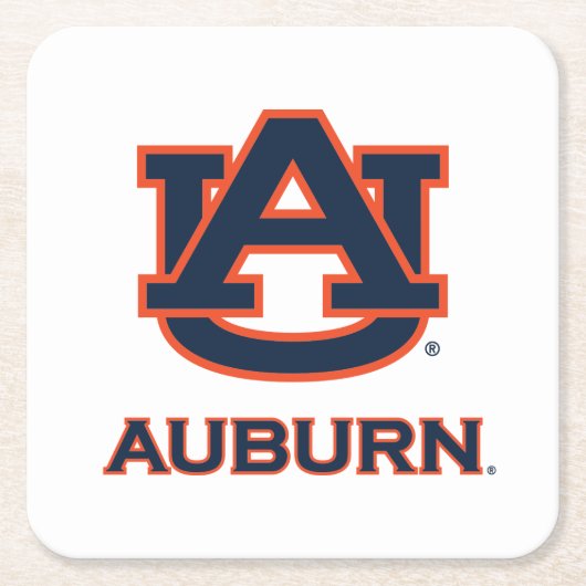 Auburn University | AU Auburn Rechteckiger Pappuntersetzer (Vorderseite)