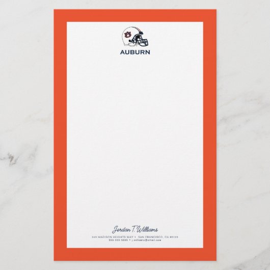 Auburn University | Auburn Football Briefpapier (Vorderseite)