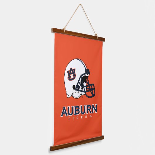 Auburn University | Auburn Football Wandteppich Mit Holzrahmen (Gewinkelt)