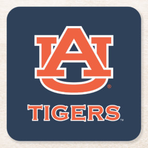 Auburn University   Auburn Rechteckiger Pappuntersetzer
