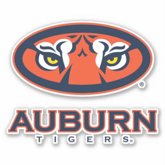Auburn University | Auburn Tigers Aufkleber (Vorderseite)