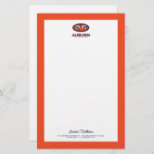 Auburn University | Auburn Tigers Briefpapier (Vorne/Hinten)