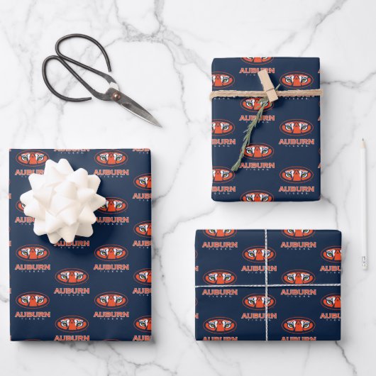 Auburn University | Auburn Tigers Geschenkpapier Set (Vorderseite)