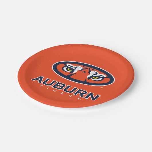 Auburn University | Auburn Tigers Pappteller (Schrägansicht)