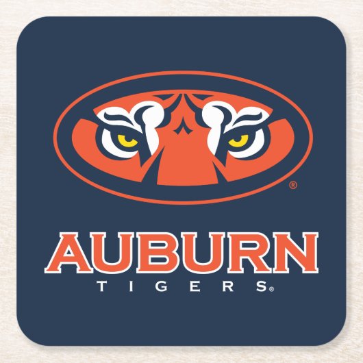 Auburn University | Auburn Tigers Rechteckiger Pappuntersetzer (Vorderseite)