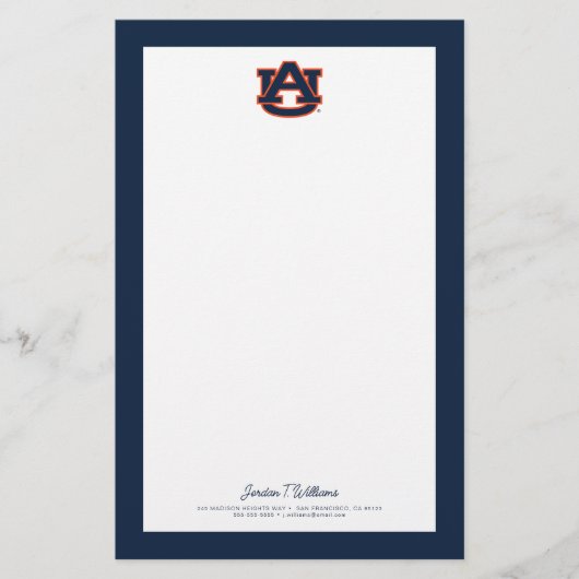 Auburn University | Auburn UA Logo Briefpapier (Vorderseite)