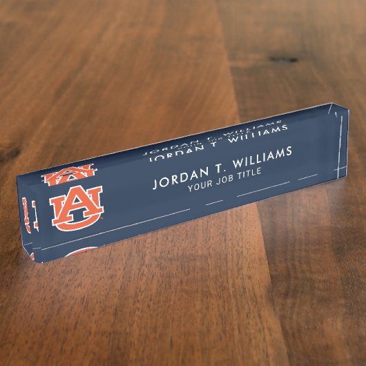 Auburn University | Auburn UA Logo Namensplakette (Seite)