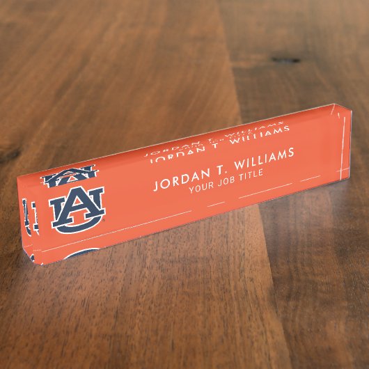 Auburn University | Auburn UA Logo Namensplakette (Seite)
