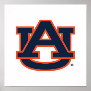 Auburn University Auburn UA Logo Poster
