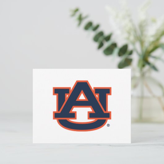 Auburn University | Auburn UA Logo Postkarte (Stehend Vorderseite)