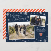 Auburn University Frohe Weihnachtskarte Feiertagskarte (Vorne/Hinten)