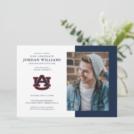 Auburn University | Future Auburn Grad Ankündigung (Stehend Vorderseite)