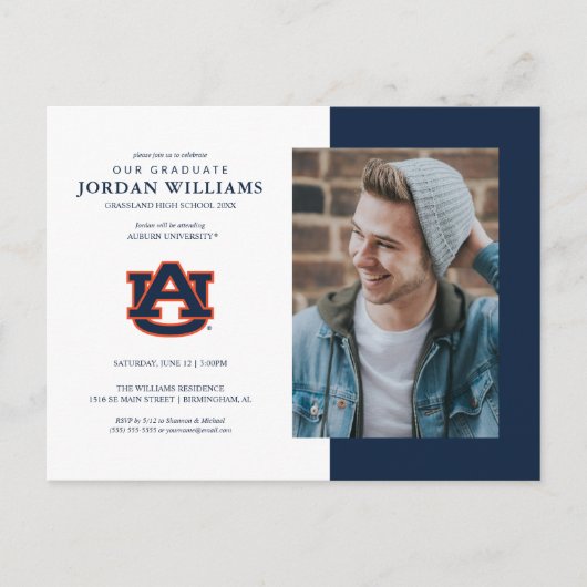 Auburn University | Future Auburn Grad Ankündigungspostkarte (Vorderseite)