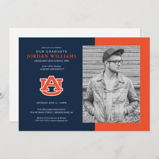 Auburn University | Future Grad Ankündigung (Vorne/Hinten)