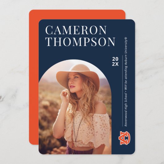 Auburn University | Future Grad Einladung (Vorne/Hinten)