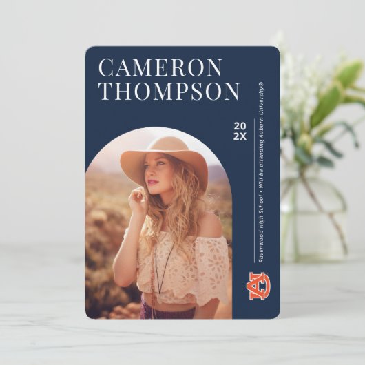 Auburn University | Future Grad Einladung (Stehend Vorderseite)