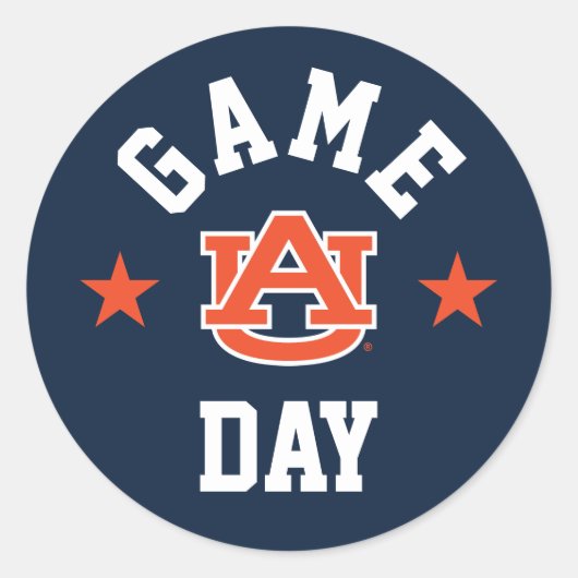 Auburn University Game Day Runder Aufkleber (Vorderseite)