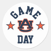 Auburn University Game Day Runder Aufkleber (Vorderseite)