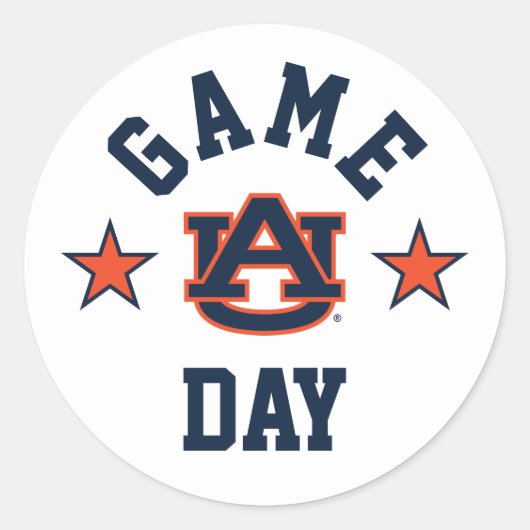 Auburn University Game Day Runder Aufkleber (Vorderseite)