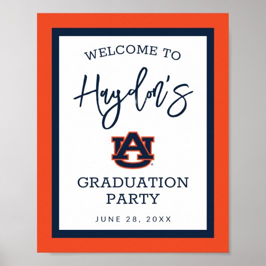 Auburn University | Graduierungspartei Poster (Vorne)