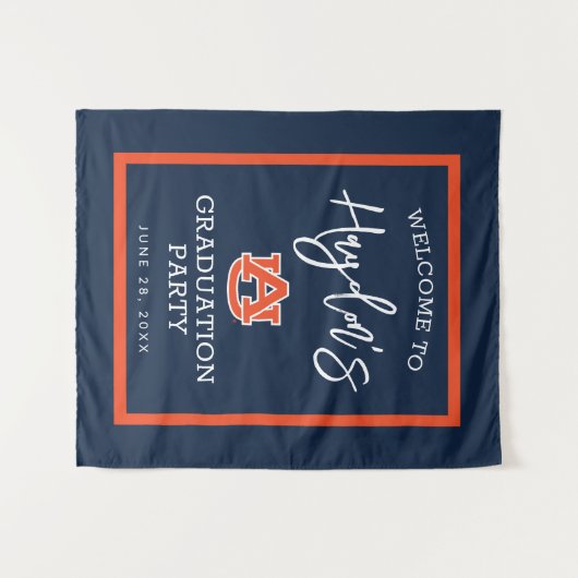 Auburn University | Graduierungspartei Wandteppich (Vorderseite (Horizontal))