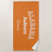 Auburn University Personalisiertes Strandtuch (Vorderseite)