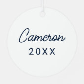 Auburn University | Urlaub Ornament Aus Metall (Rückseite)