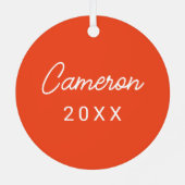 Auburn University | Urlaub Ornament Aus Metall (Rückseite)