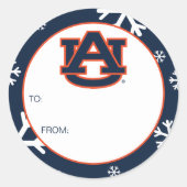 Auburn University | Urlaub Runder Aufkleber (Vorderseite)