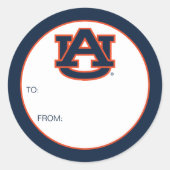 Auburn University | Urlaub Runder Aufkleber (Vorderseite)