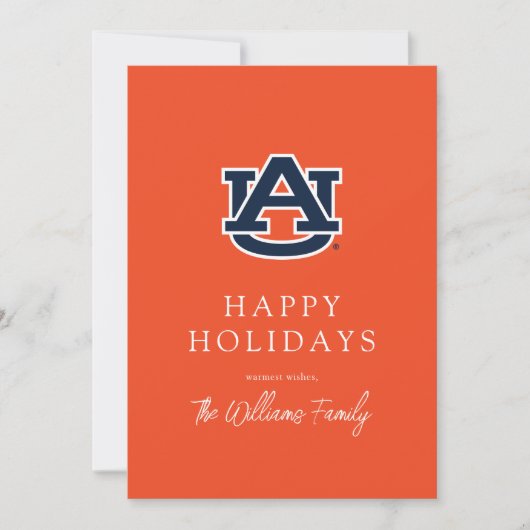 Auburn University | Urlaubsmuster Ankündigung (Vorderseite)