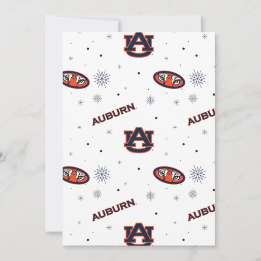 Auburn University | Urlaubsmuster Feiertagskarte (Vorderseite)