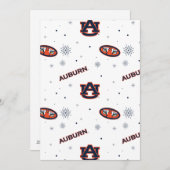 Auburn University | Urlaubsmuster Feiertagskarte (Vorne/Hinten)